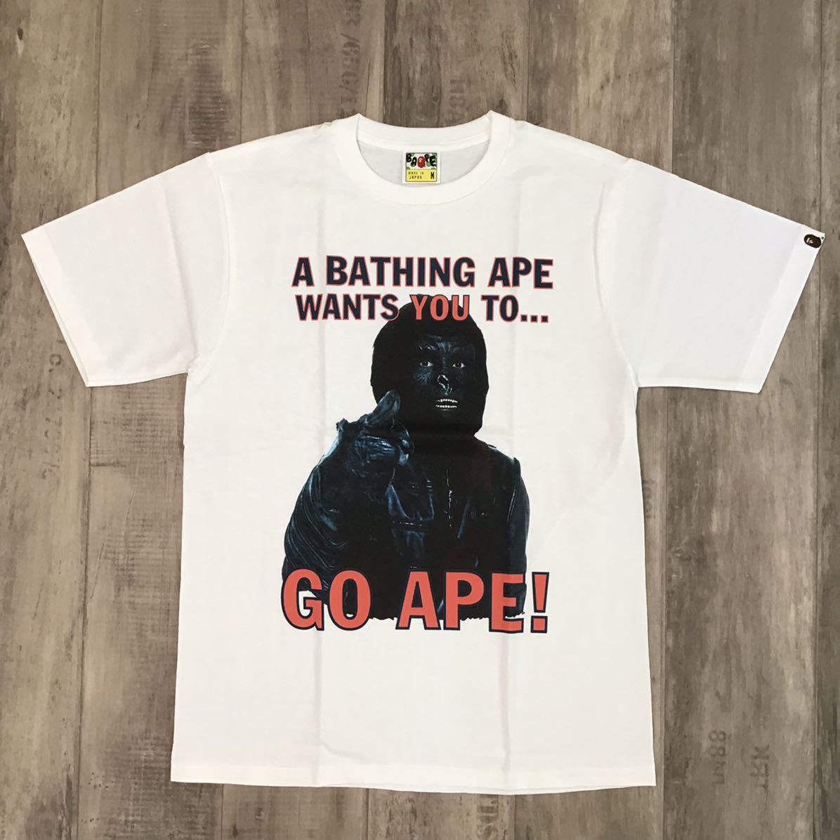 ☆新品☆ 復刻 猿の惑星 GO APE Tシャツ Mサイズ a bathing ape bape
