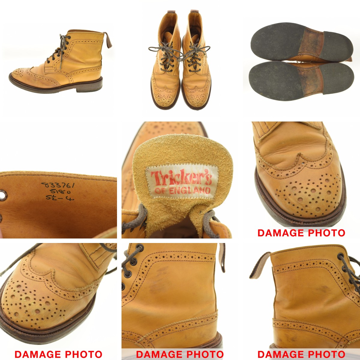 ブランド古着】TRICKERS / トリッカーズ 5180 イングランド製 ウイング