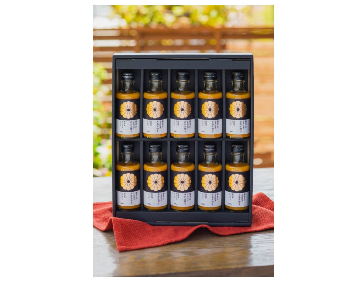 観音山みかんジュース「とろコク搾り」200mlビン