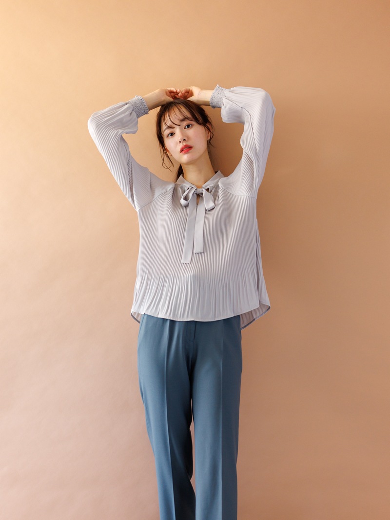 60％OFF】ジョーゼットプリーツボウタイブラウス｜KarLParkLane Style