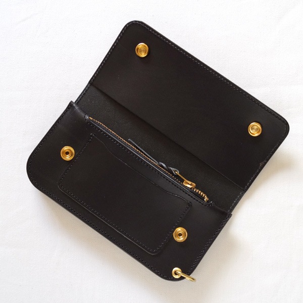 革蛸謹製 トラッカーウォレット TYPE-G サドルブラック | 革蛸謹製