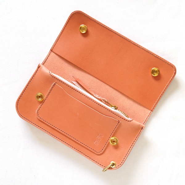 革蛸謹製 トラッカーウォレット TYPE-G 隅櫻 | 革蛸謹製ロングワレット