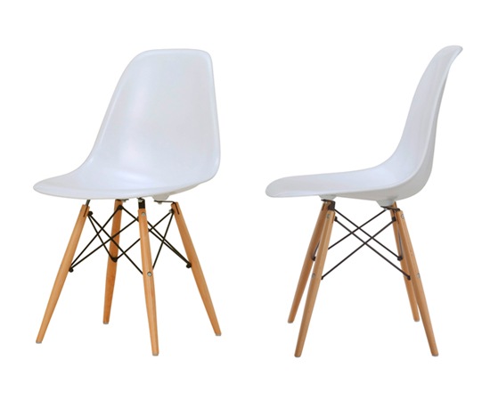イームズ サイドシェルチェア（ウッドベース・マット）｜DSWM｜リ