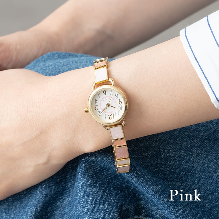 腕時計 レディース ブレスレット ウォッチ ニッケルフリー 金属