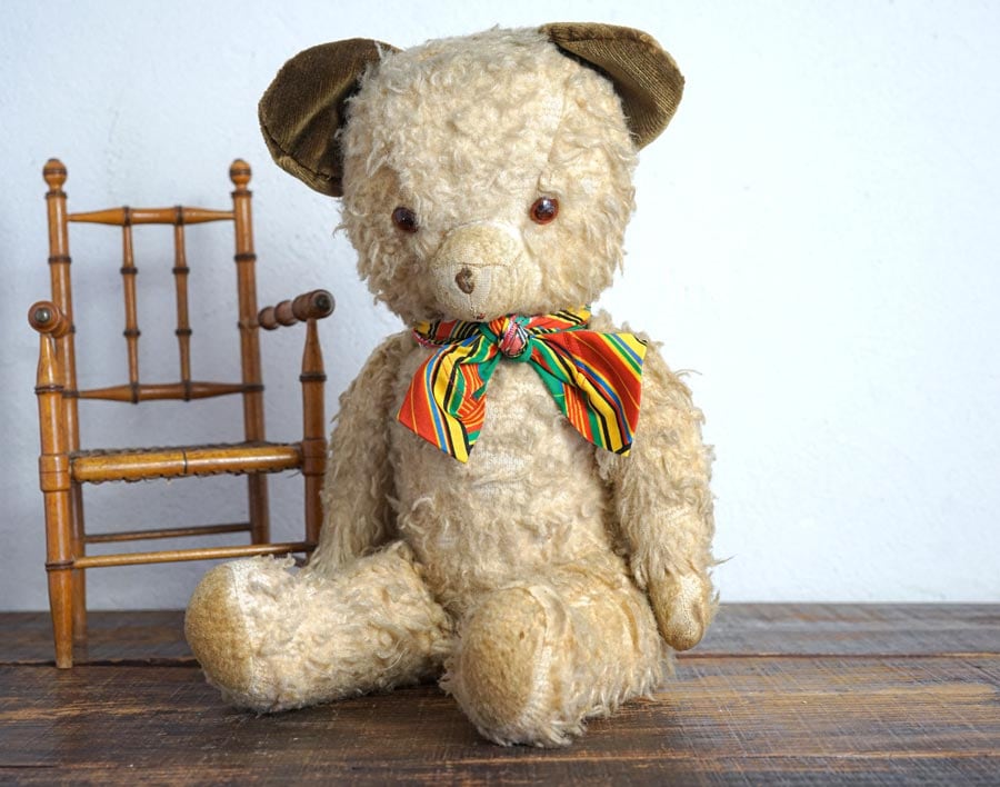 フランス茶色のお耳のアンティークベア59cm 1930-40年代頃 gt-983の