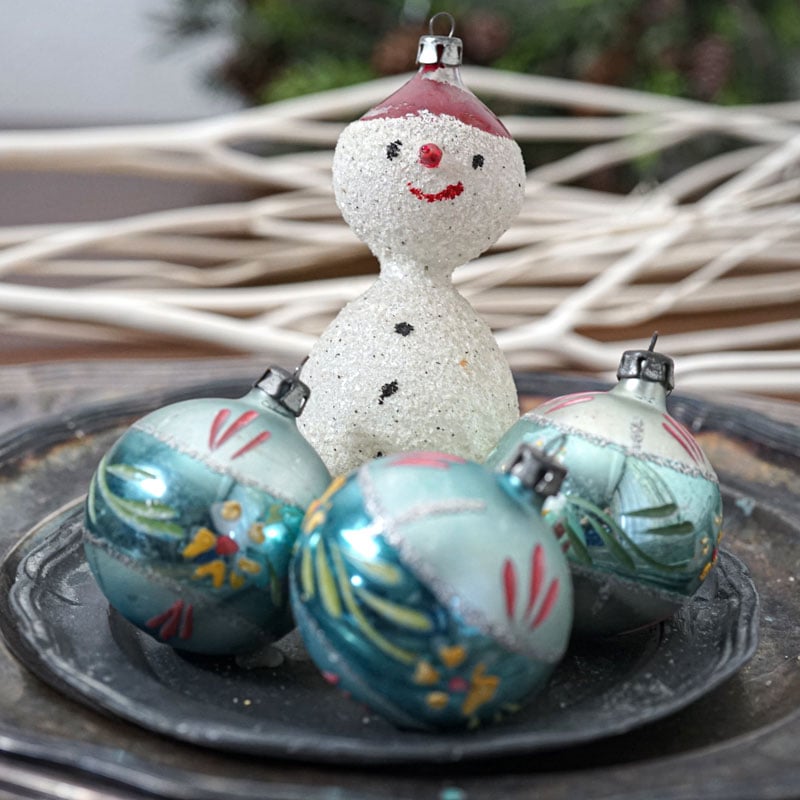 アンティーククリスマス薄ガラスオーナメントアソートセットB gx-638の