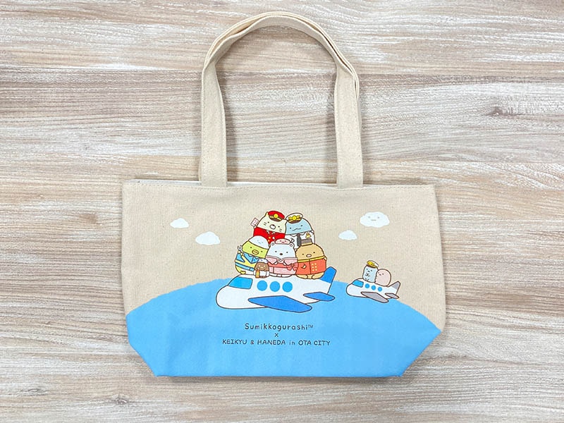 京急公認】|トートバッグミニ（②飛行機） すみっコぐらし×けいきゅう