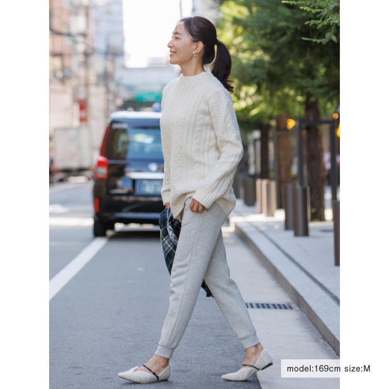 裏起毛スウェットパンツ グレー【定番カラー】 / クチデザイン