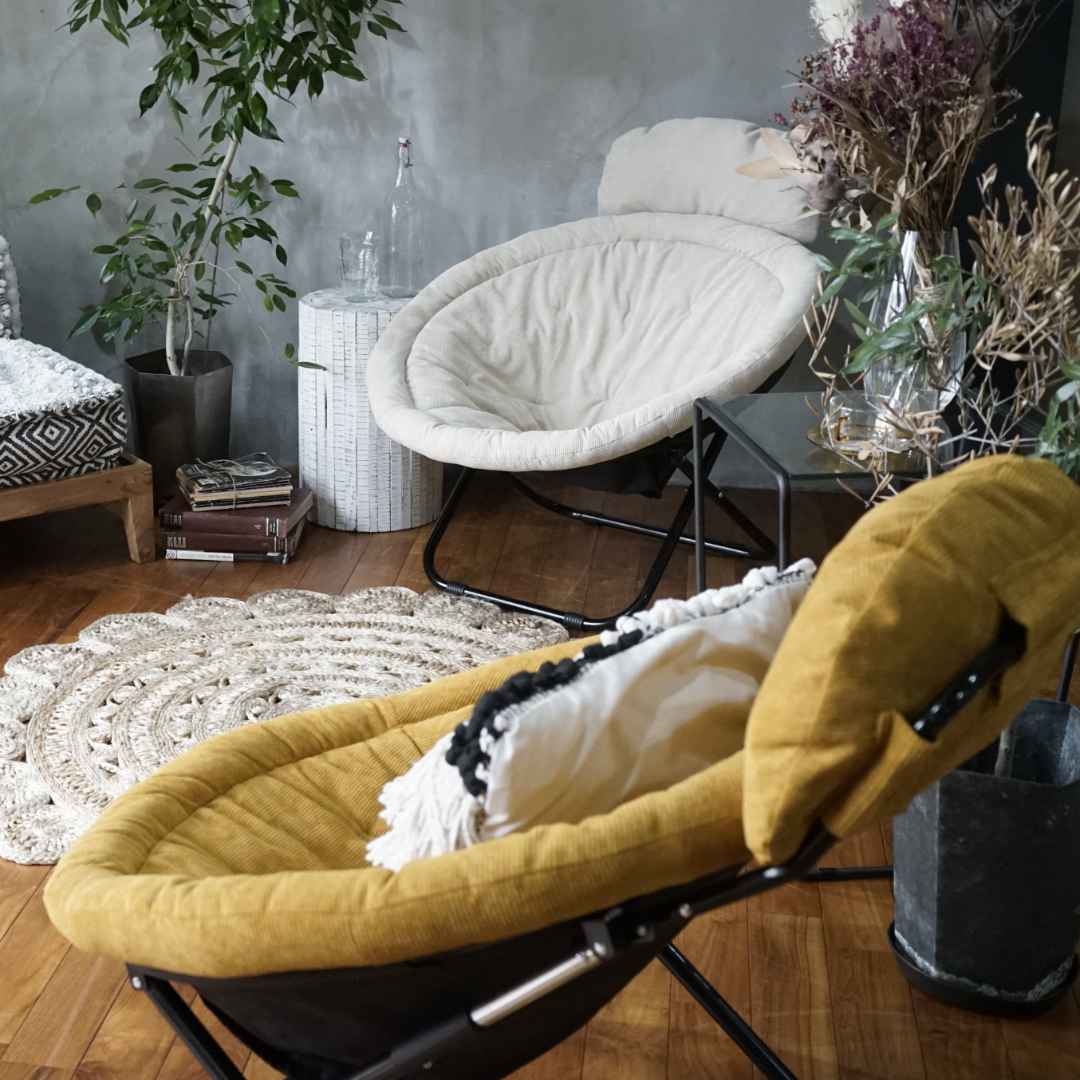 アデペシュ 2wayフォールディングチェア(アイボリー) a.depeche