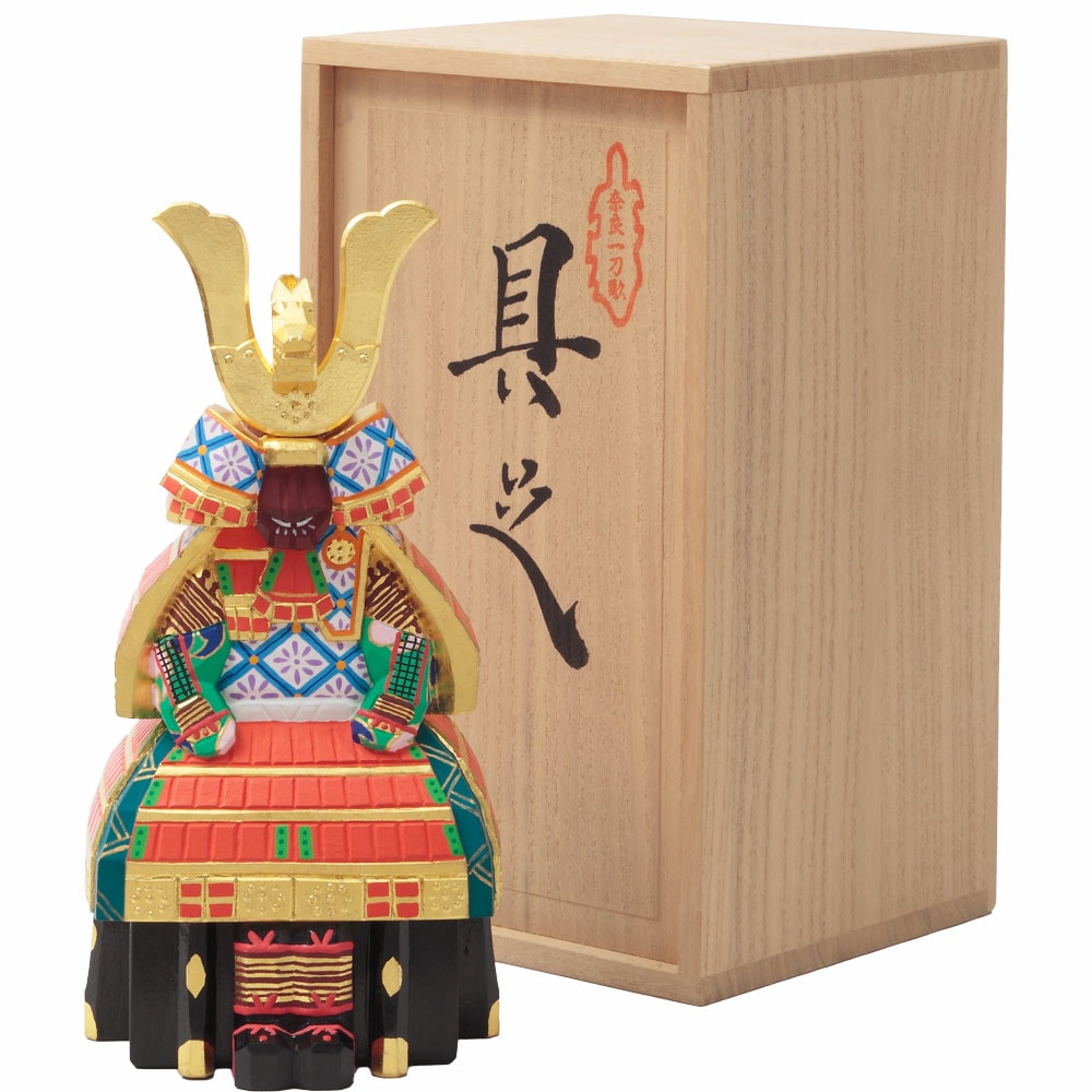 神泉作 奈良一刀彫 具足6号 5G-H22 | つるし・名前旗・小物など