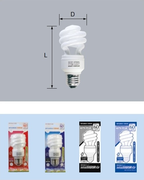 EFD15EL/12・HS | 三菱電機(MITSUBISHI)50ミリ幅 D15形(60W形電球