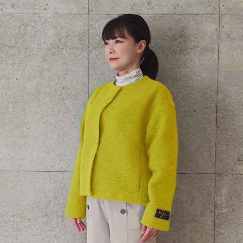 Mac＆Coo】ノーカラーショートウールジャケット【8437790】 | すべての