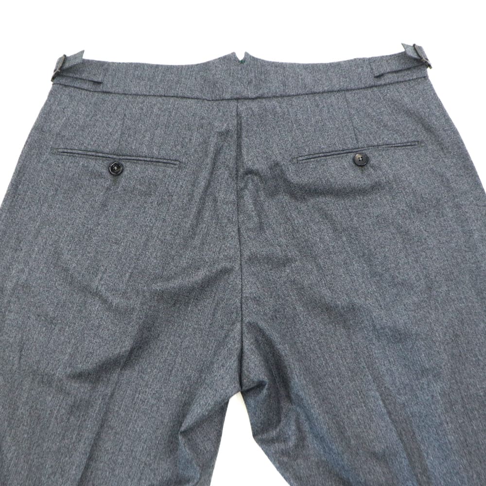 ベルウィッチ パンツ メンズ カノニコ社製 ヴァージンウール 2タック