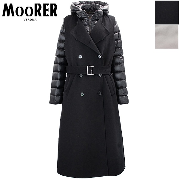 セール】ムーレー コート レディース カシミヤ混ウール ナイロン 3WAY