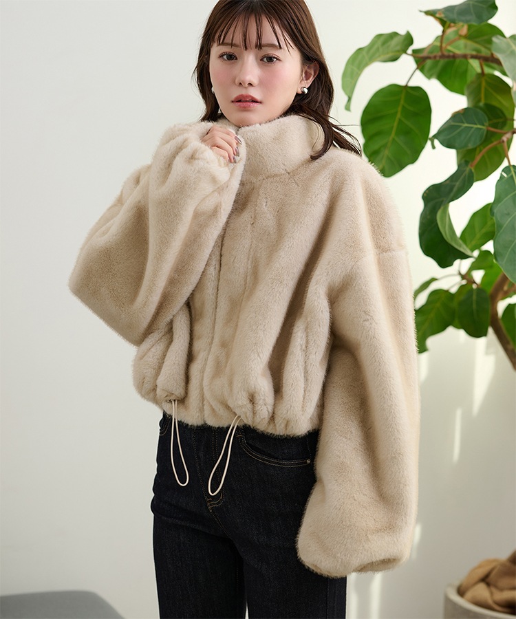 fur zip up short blouson | OUTER | LAULEN（ローレン）