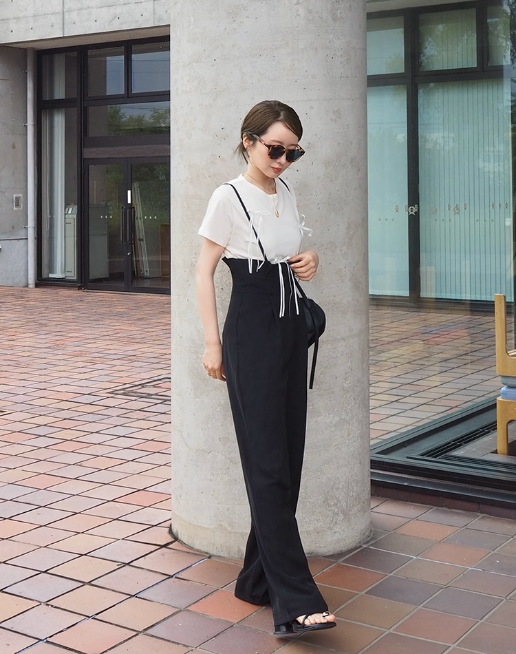 thin strap salopette | BOTTOMS | LAULEN（ローレン）