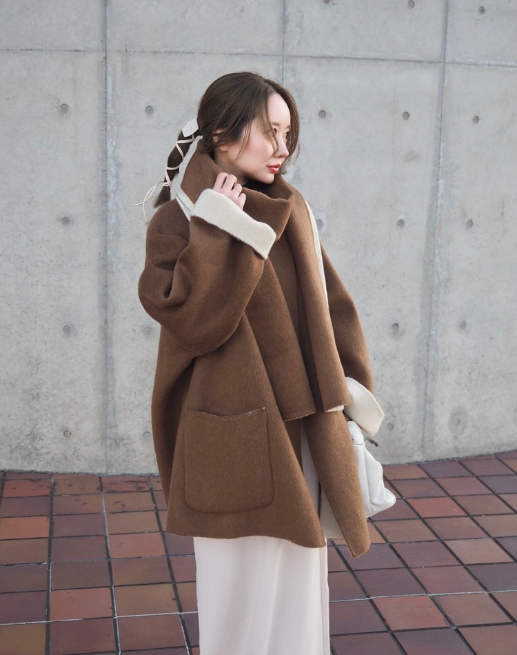 scarf double face wool coat | OUTER | LAULEN（ローレン）