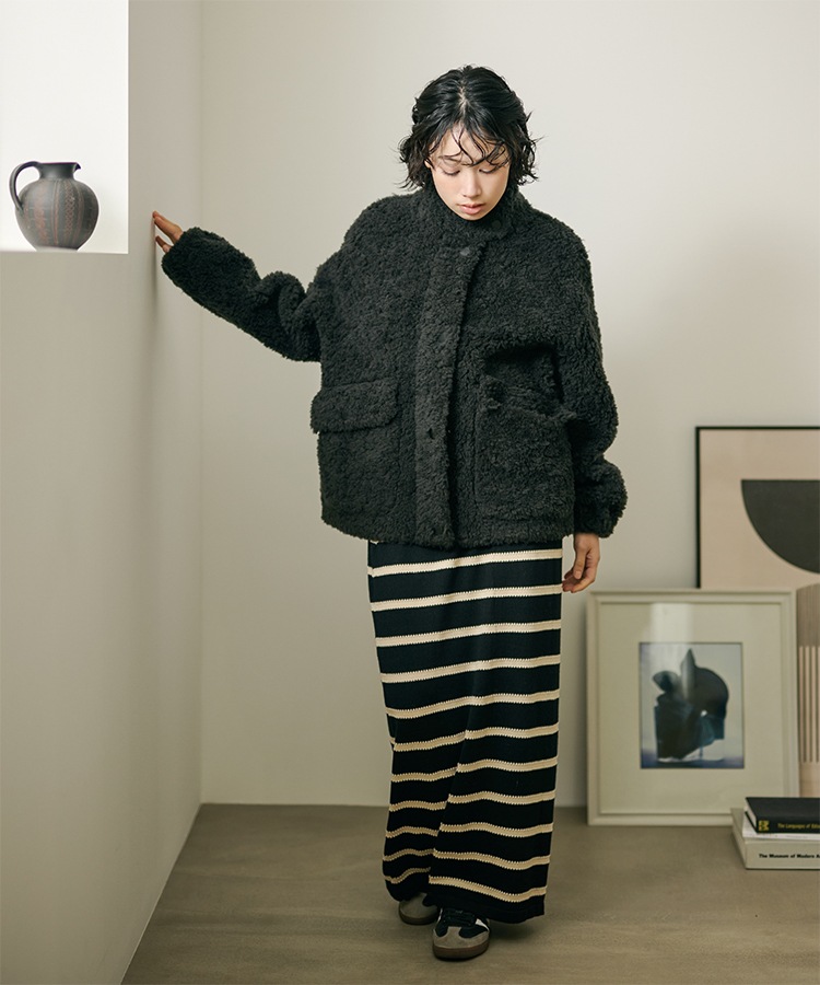 wool boa double pocket coat | OUTER | LAULEN（ローレン）