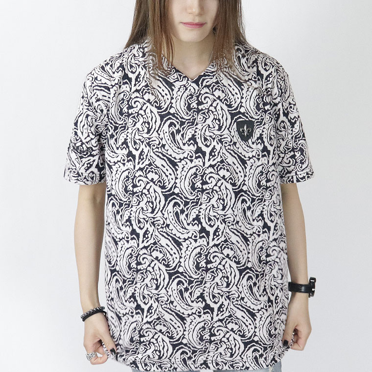 ペイズリー総柄半袖Tシャツ | 店舗から探す,2号店,トップス | lax
