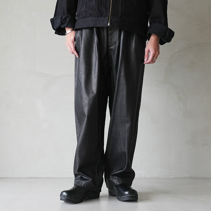 30%OFF】(ys-25aw-08) YOKOSAKAMOTO(ヨーコサカモト) /WIDE EASY PANTS