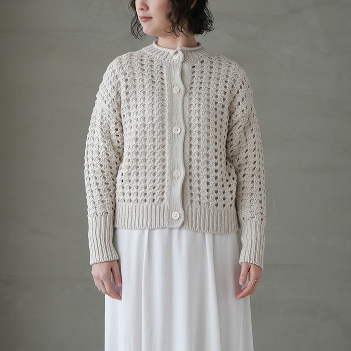 bn-23sl-008） / BATONER(バトナー) /BIG MESH CARDIGAN (ビッグ