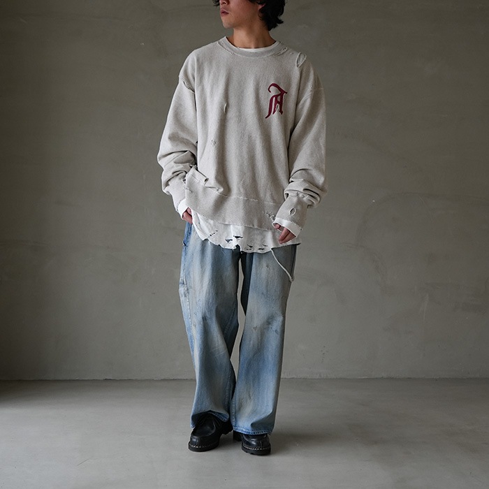 anc-pt45) / ANCELLM (アンセルム) / AGING PAINTER PANTS（エイジング