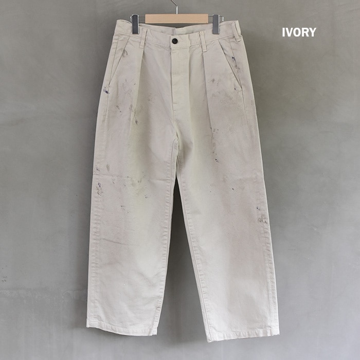 □(anc-pt54) / ANCELLM (アンセルム) / PAINT CHINO TROUSERS
