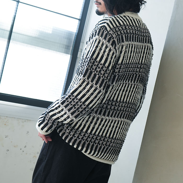 bn-23sm-020） / BATONER(バトナー) /MIX YARN CREW NECK (ミックス