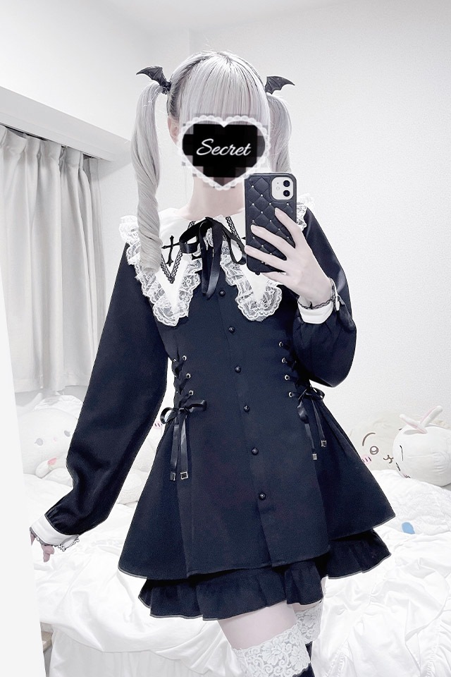 MA*RS】【二点セット】スピンドル付きクロス刺繍セットアップ