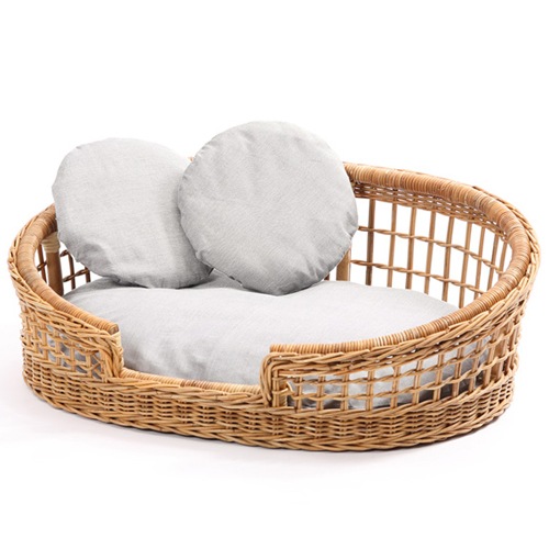 ペットベッド ペットハウス 室内用犬小屋 屋内用 ラタン製 ペット用品