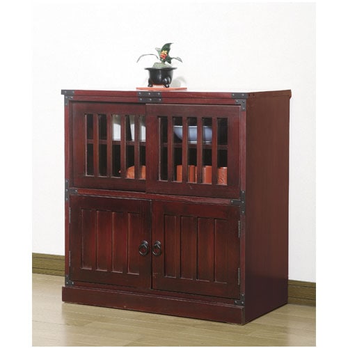 水屋 水屋箪笥 置水屋 茶室 茶道 小水屋 キャビネット 民芸調 洋室