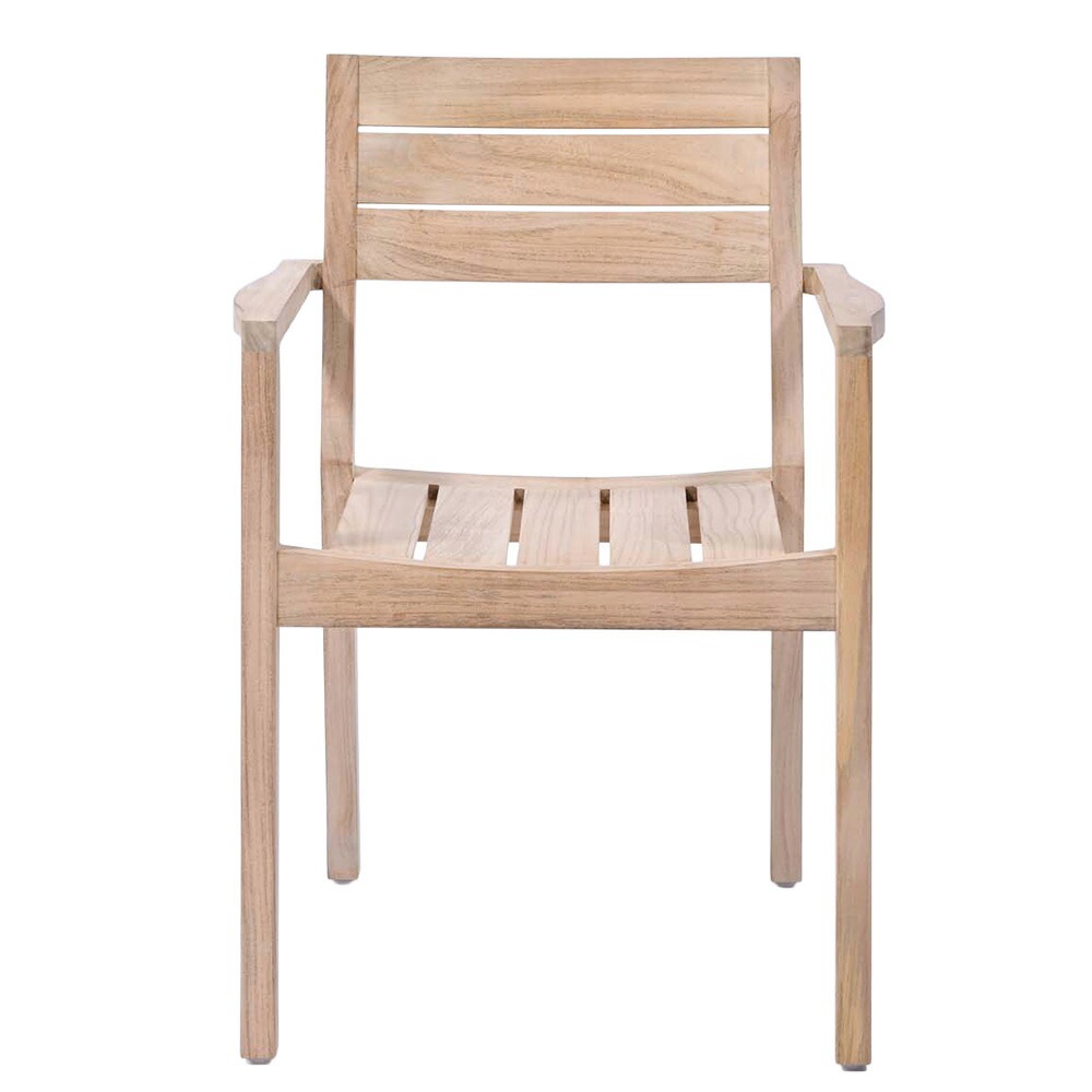 ダイニングチェア 肘付き 木製 スタッキングチェア アームチェア