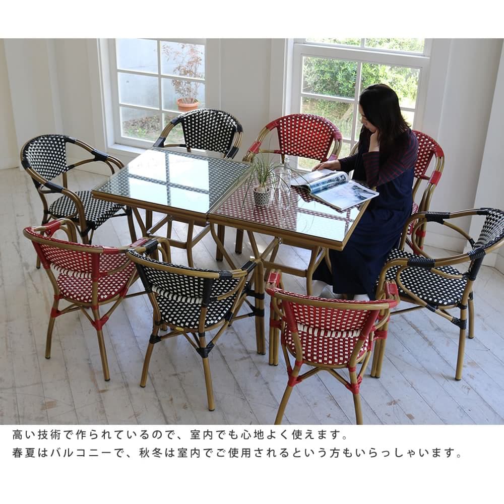 ガーデンテーブル 幅700×奥行700×高さ745mm 角型テーブル スクエア