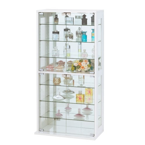 コレクションケース 小物収納 スタイリッシュ ガラス カガミ 美しい