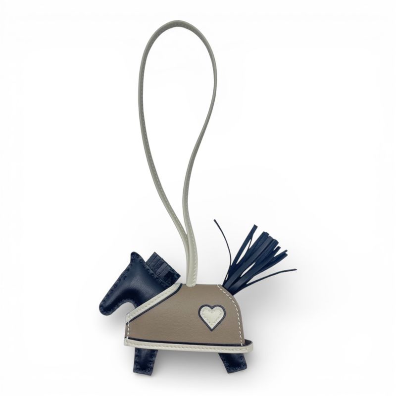 エルメス ロデオチャーム PM ノワール/エトゥープ W刻印 - ブランド品