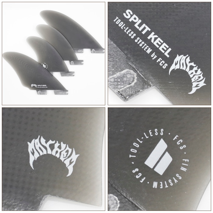 FCS2 メイヘム スプリットキール クアッドフィン ショートボード用 エフシーエスツー スプリット キール クワッド