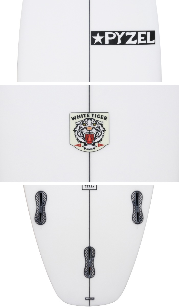 店頭受取可】 パイゼル サーフボード ホワイトタイガー PYZEL WHITE