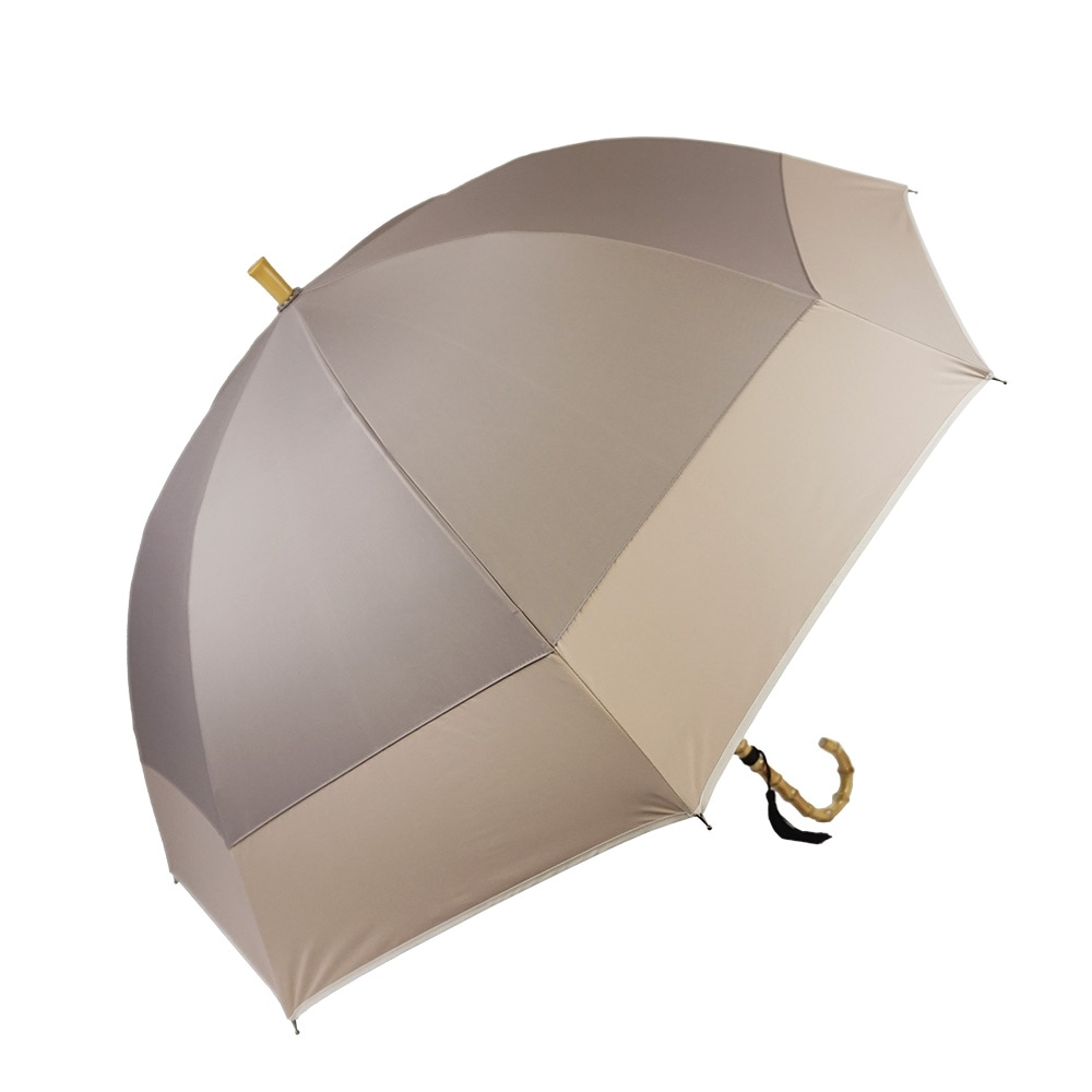 100％完全遮光 日傘/雨傘/晴雨兼用傘 竹製ハンドル バンブーハンドル
