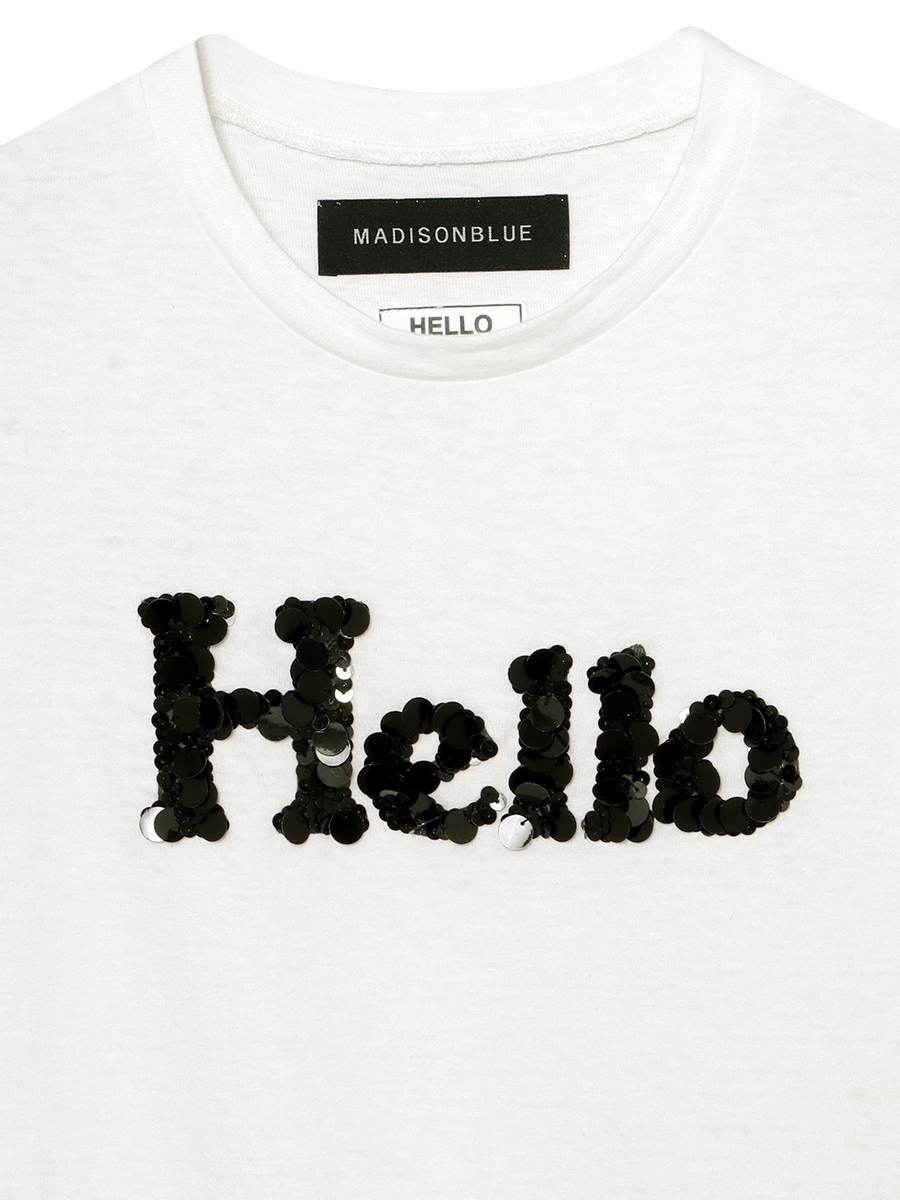 HELLO TEE SPANGLE | CUT&SEWN | MADISONBLUE