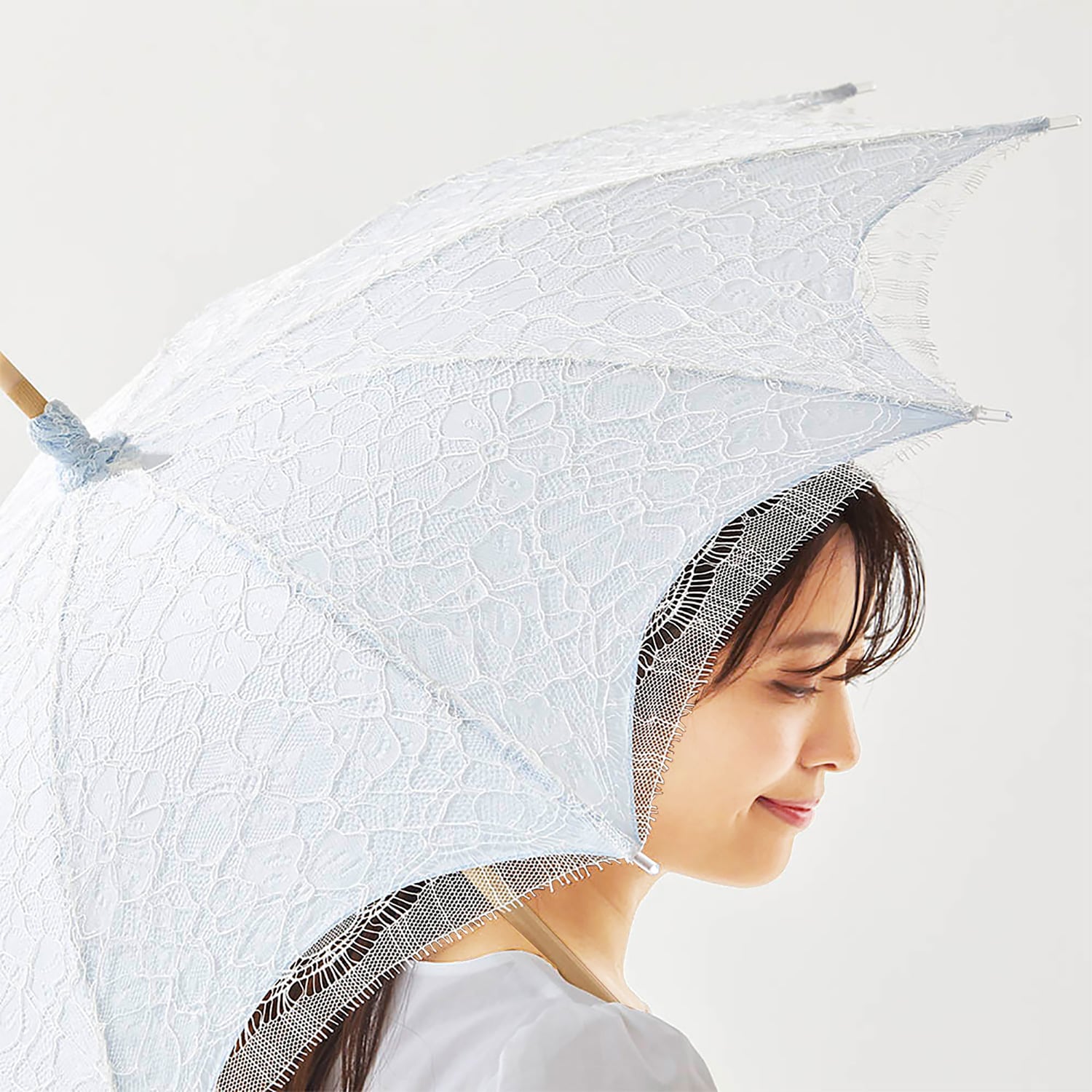 完売・販売終了】【レディース日傘】レース-エトワ-エアリーブルー