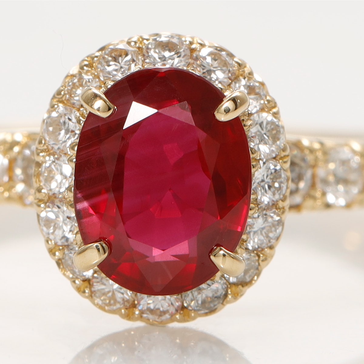 非加熱ピジョンブラッドルビー リング 1ct K18 / s0325rp ジュエリー