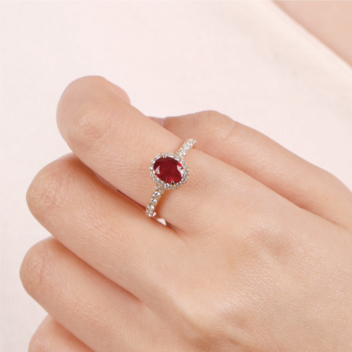 非加熱ピジョンブラッドルビー リング 1ct K18 / s0325rp ジュエリー