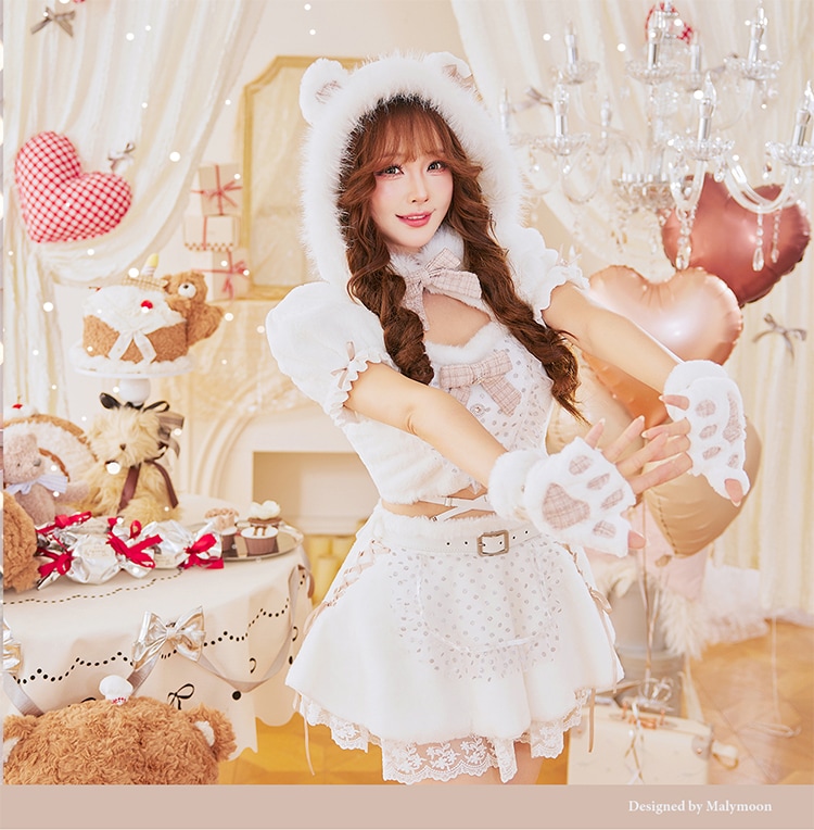 ブラックは予約】ファンシードットスノーベア《オリジナルコスプレ10点