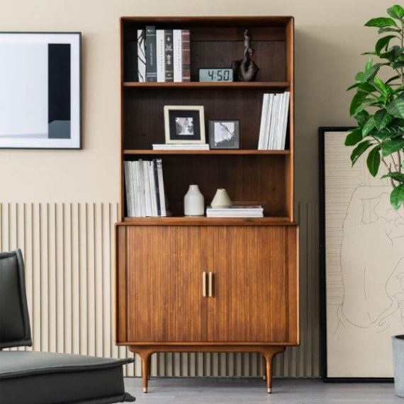 ジュリー トールブックキャビネット 木製 収納 本棚 チェスト おしゃれ