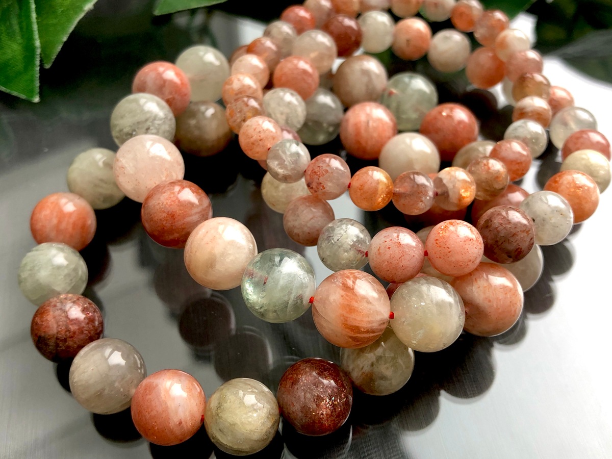 ギラギラの輝き☆太陽の石☆タンザニア産☆天然石ブレスレット