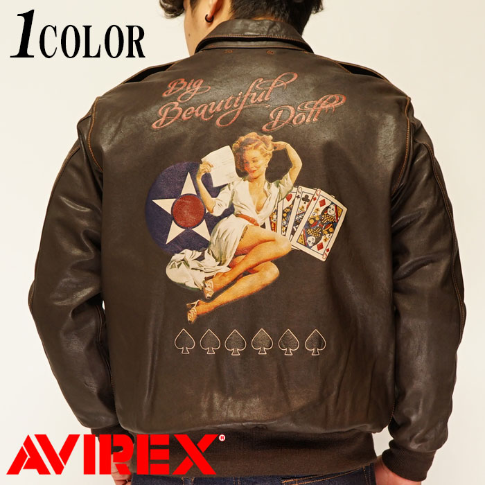 AVIREX アヴィレックス レザー ジャケット アウター メンズ 本革 革