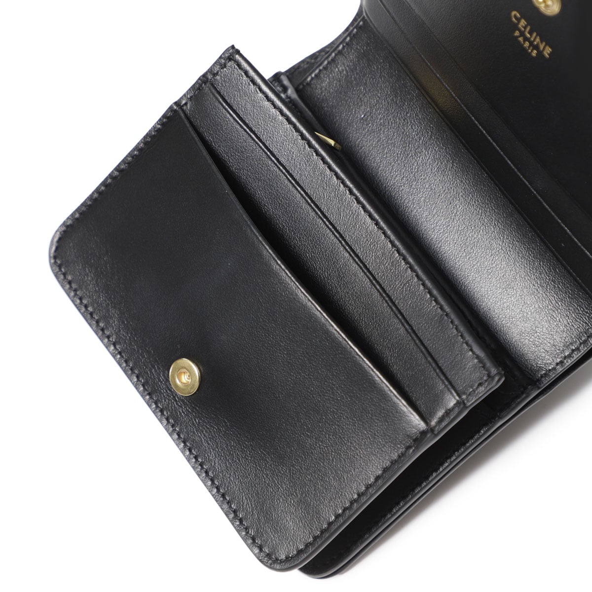 CELINE セリーヌ 2つ折り財布 小銭入れ付き/コンパクトウォレット