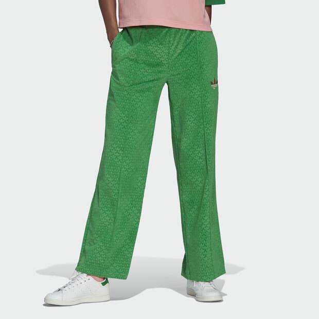 レディース Adicolor Heritage Now ベロアパンツ グリーン ｜アパレル