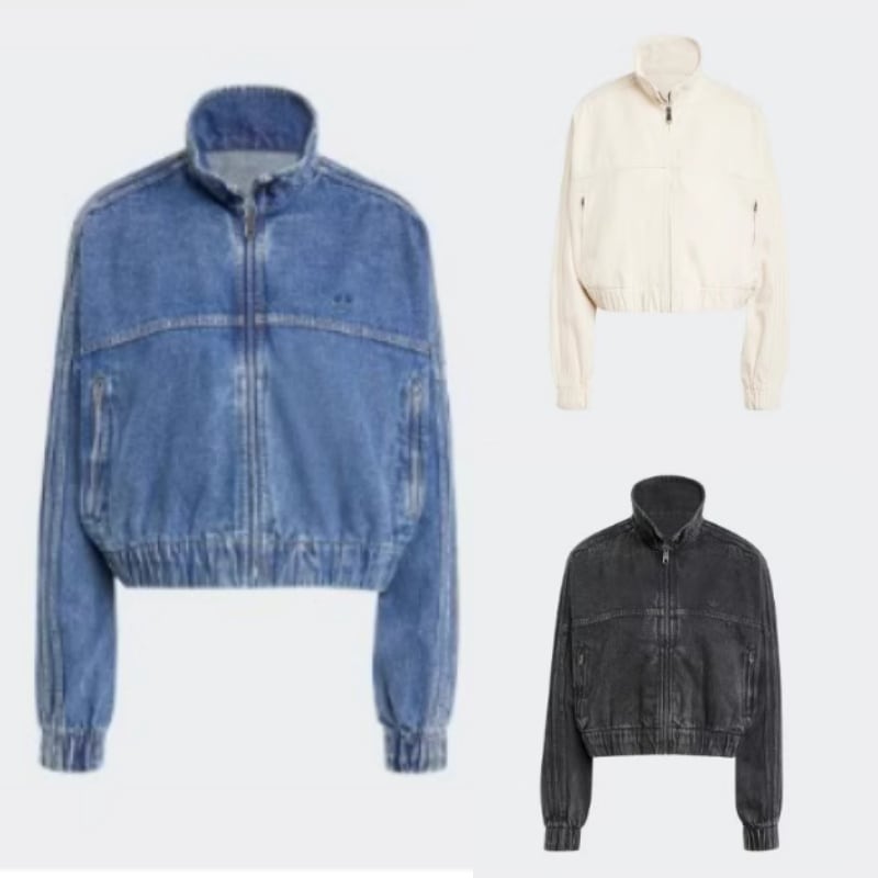 adidas originals クロップド デニムジャケット PRM ESSENTIAL DENIM