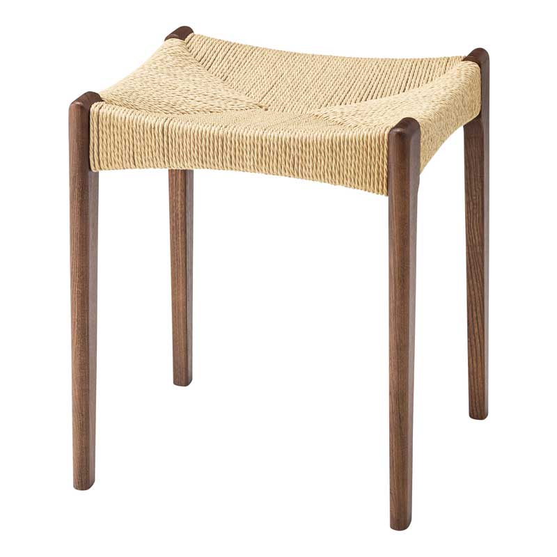 北欧デザインの天然木×ペーパーコードスツール | インテリア・家具の